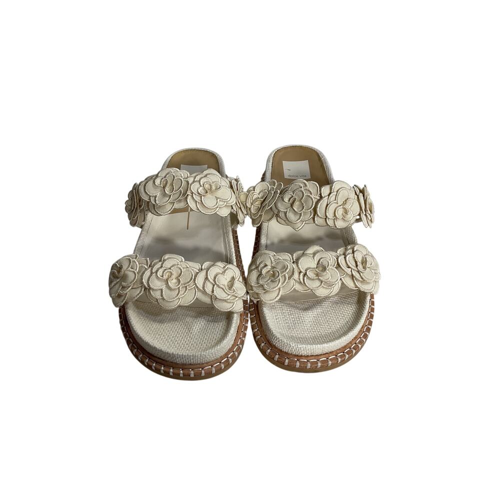 Dolce Vita Floral Cream Sherla Slide Sandals Size 9.5 - Picture 3 of 6